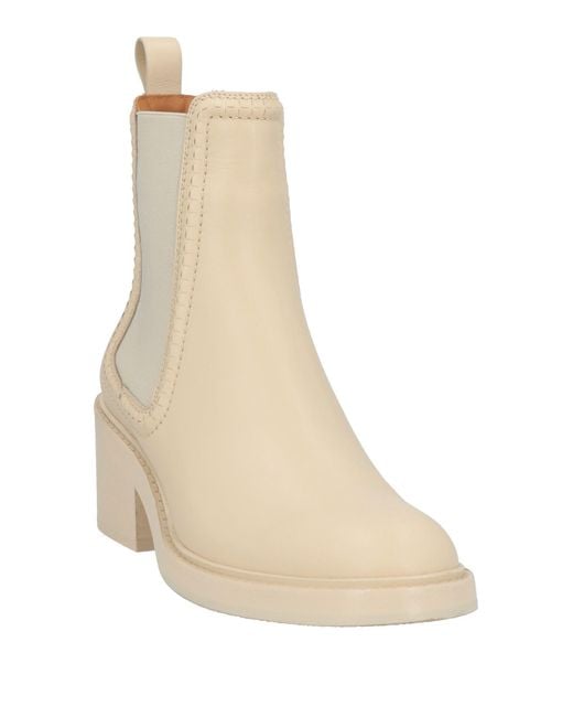Chloé Natural Ankle Boots