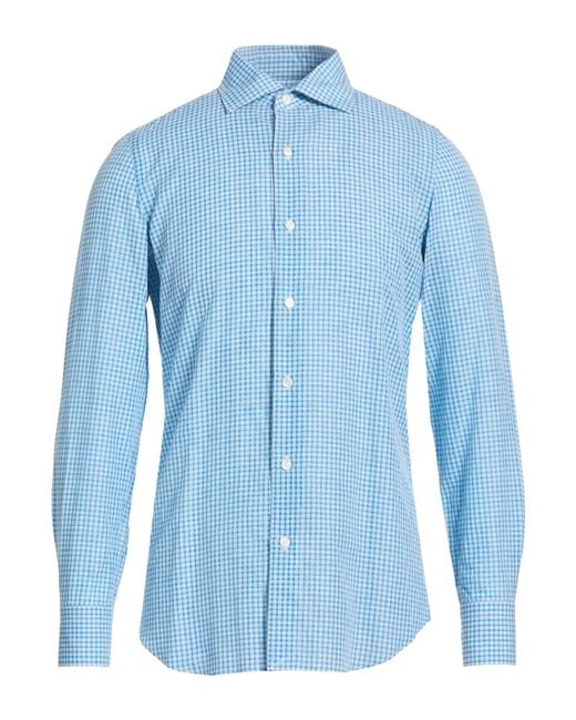 Finamore 1925 Blue Shirts for men