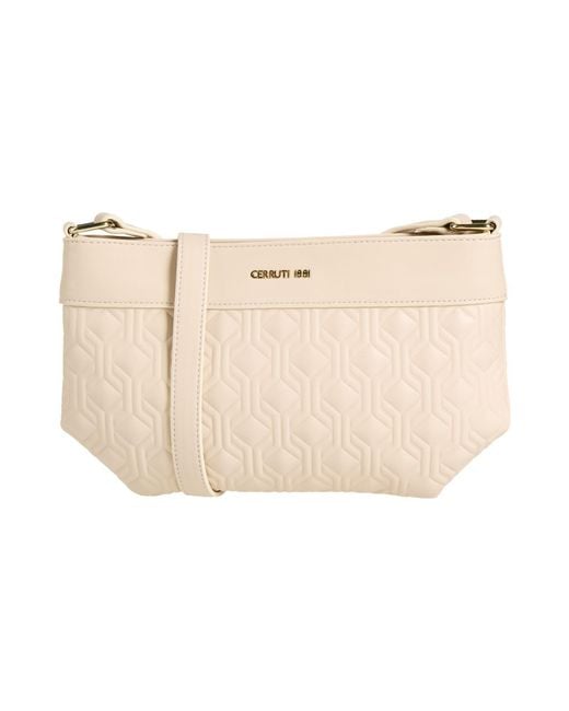 Cerruti 1881 Natural Cream Cross-Body Bag Polyurethane