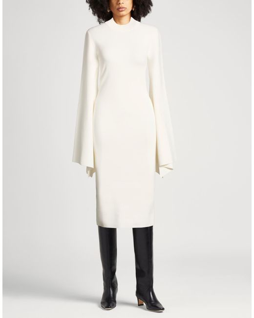Solace London White Midi Dresses