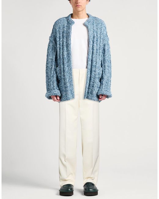 DSquared² White Ivory Pants Polyester, Virgin Wool for men