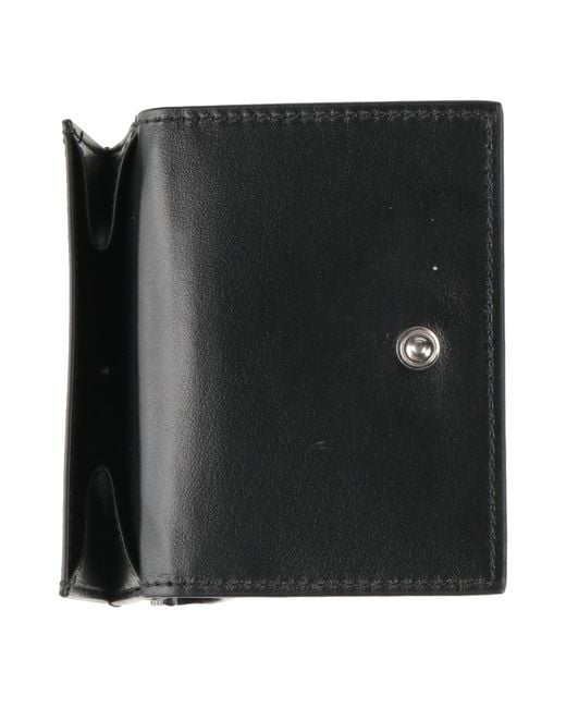 Jil Sander Black Wallet Leather