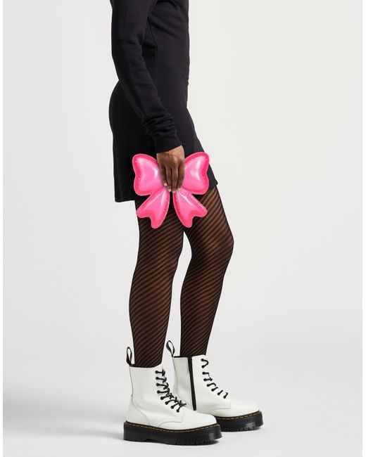 Moschino Pink Couture -- Fuchsia Handbag Leather