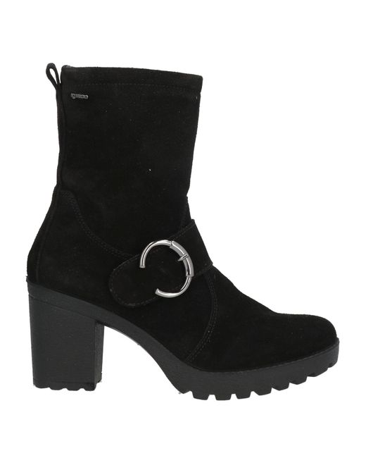 Igi&co Black Ankle Boots Leather