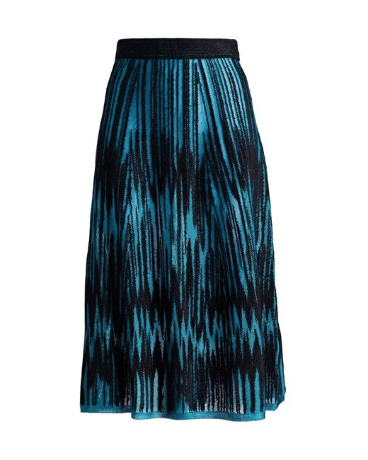 M Missoni Blue Midi Skirt