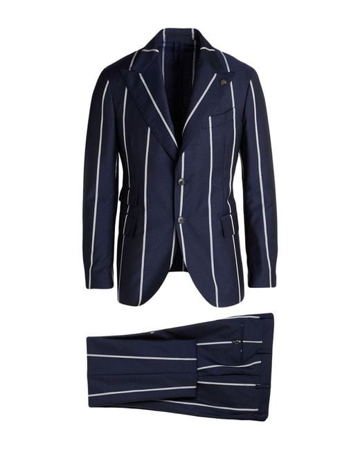Gabriele Pasini Blue Suit Wool for men