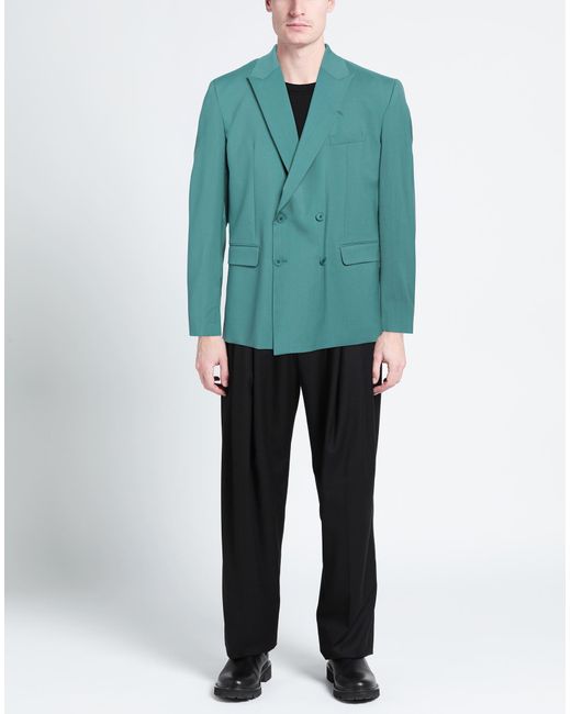 Low Brand Green Suit Jacket for men