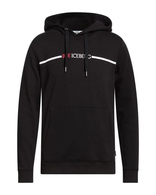 Ice Iceberg Black Sweatshirt Cotton for men