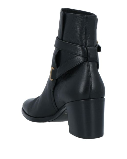 Saint Laurent Black Ankle Boots