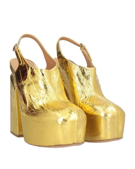 Dries Van Noten Yellow Pumps