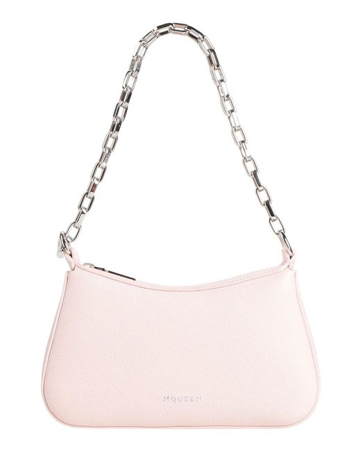 McQueen Pink Handbag Leather