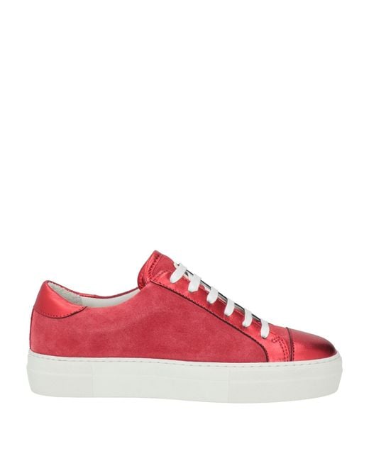 Cerruti 1881 Red Sneakers Calfskin