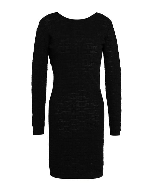 Elisabetta Franchi Black Mini Dress