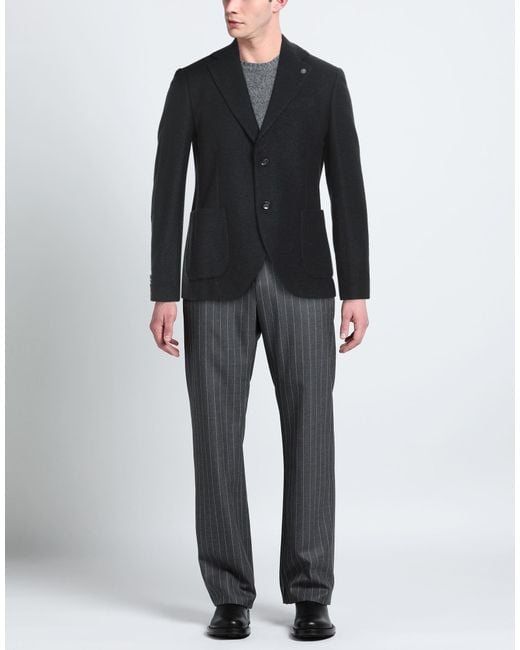 Officina 36 Black Blazer for men