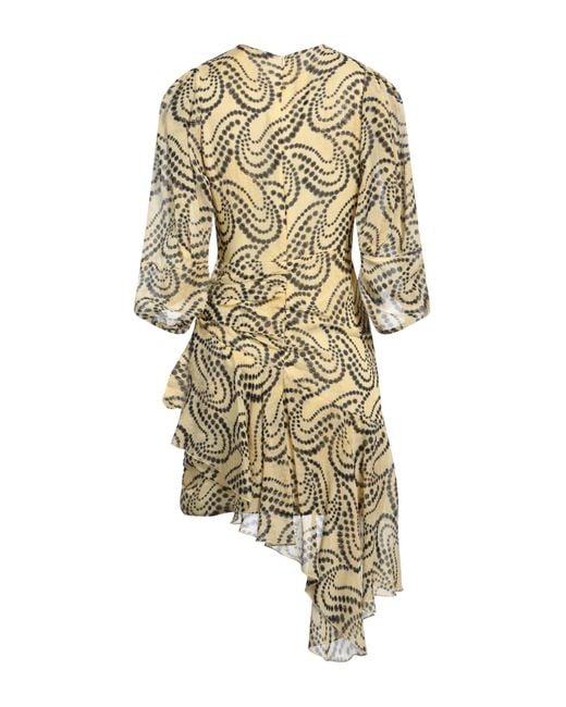 Sandro Metallic Mini Dress Viscose, Polyester