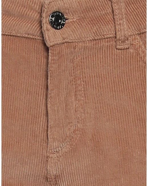 Caractere Brown Pants Cotton, Modal, Elastane
