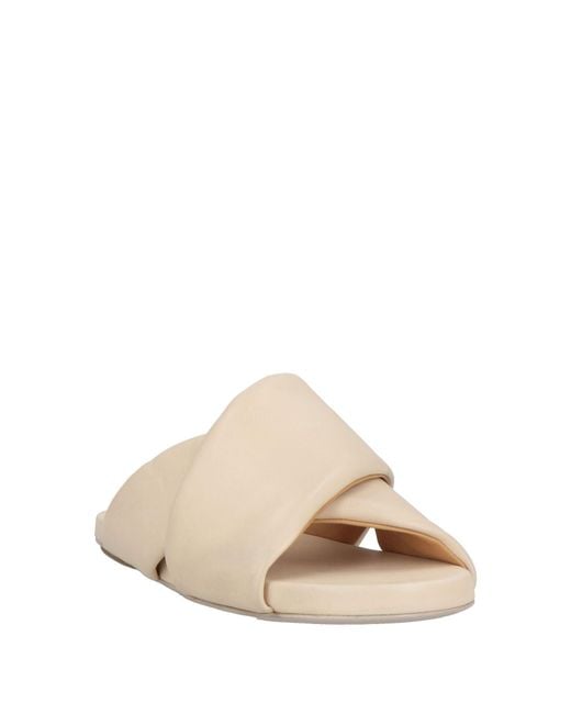 Marsèll Natural Cream Sandals Calfskin