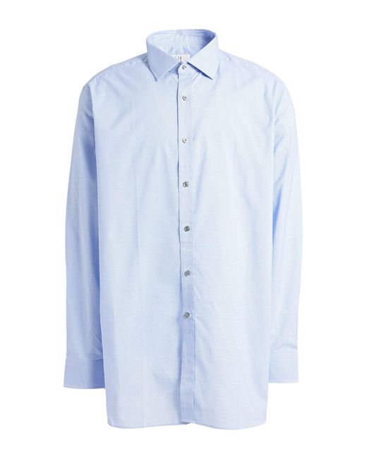 Dunhill Cotton-twill Overshirt In Blue Australia