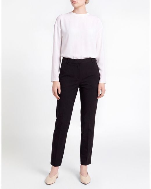 Marella Black Pants Viscose, Polyamide, Elastane