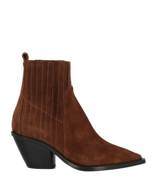 Agl Attilio Giusti Leombruni Brown Ankle Boots Leather