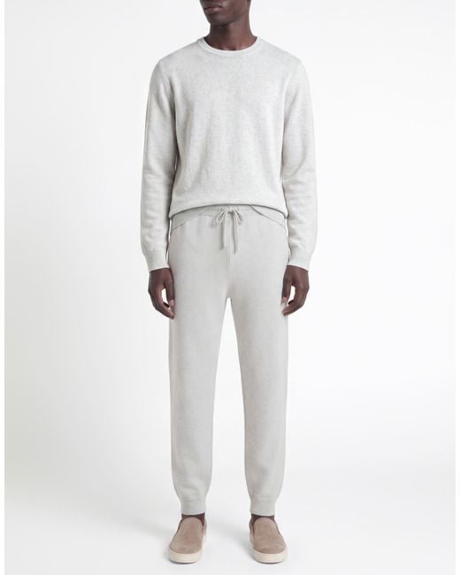 Kiton Gray Light Pants Cashmere, Polyamide, Elastane for men