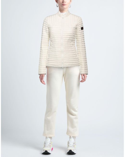 Peuterey White Ivory Puffer Polyamide