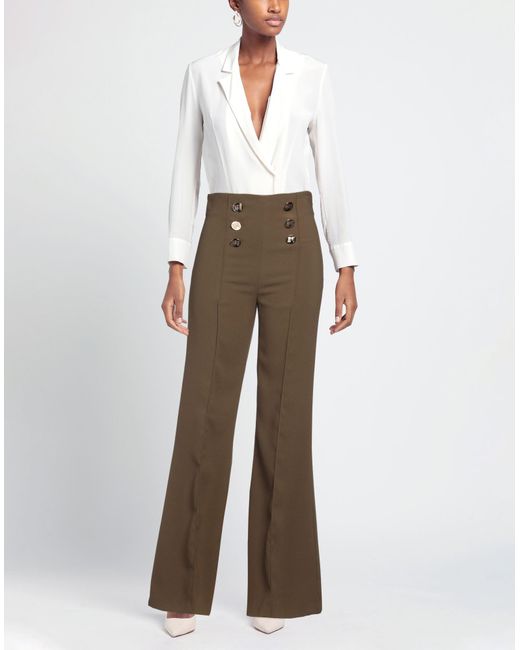 Elisabetta Franchi Brown Trouser