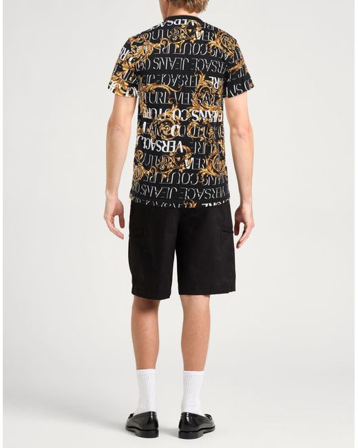 Camiseta Versace Jeans Couture de hombre de color Black