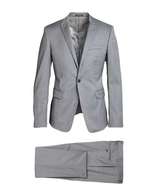 Emporio Armani Gray Suits for men