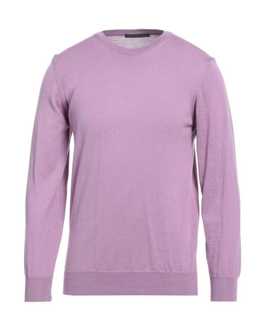 Daniele Alessandrini Purple Sweater Wool for men