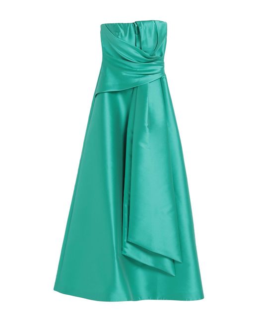 Alberta Ferretti Green Maxi Dress