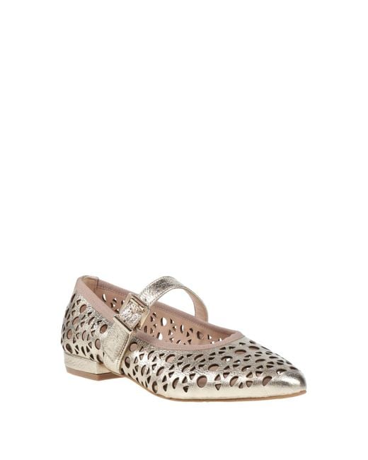 Divine Follie White Ballet Flats Leather