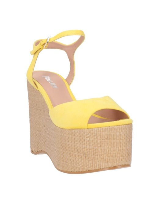 Pollini Metallic Espadrilles