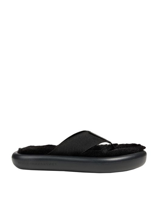 Stella McCartney Black Toe Strap Sandals