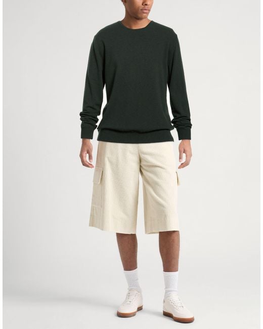 Daniele Fiesoli Green Dark Sweater Wool, Cashmere for men