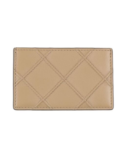 Tory Burch Natural Khaki Document Holder Leather
