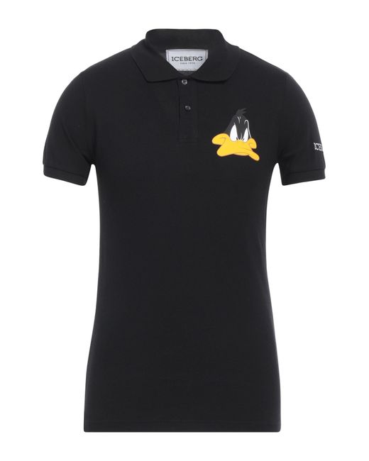 Iceberg Black Polo Shirt for men
