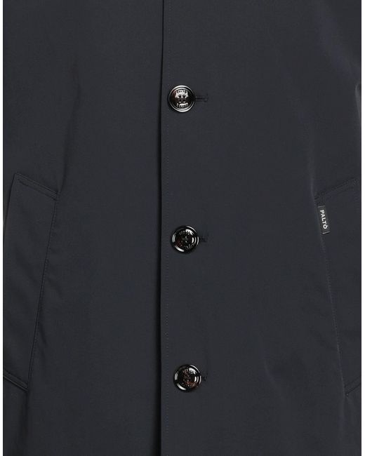 Paltò Synthetic Overcoat in Dark Blue (Blue) for Men | Lyst
