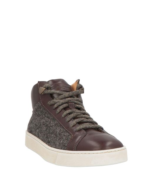 Santoni Brown Trainers for men