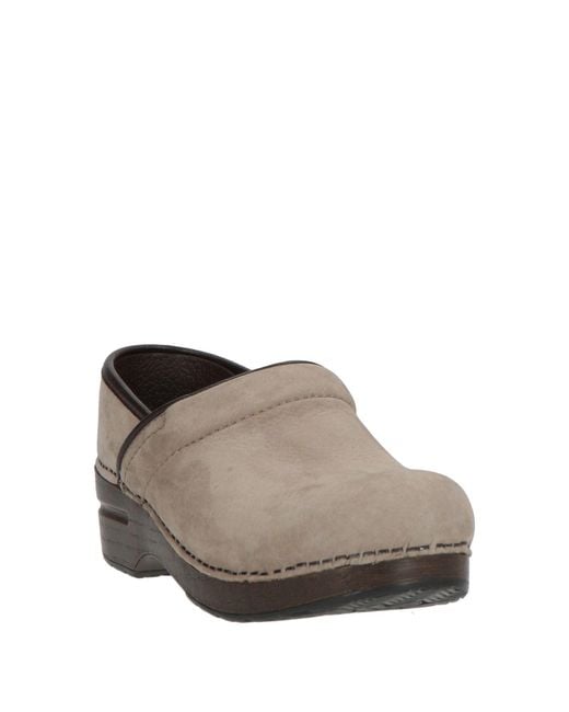 Dansko Gray Mules & Clogs Leather