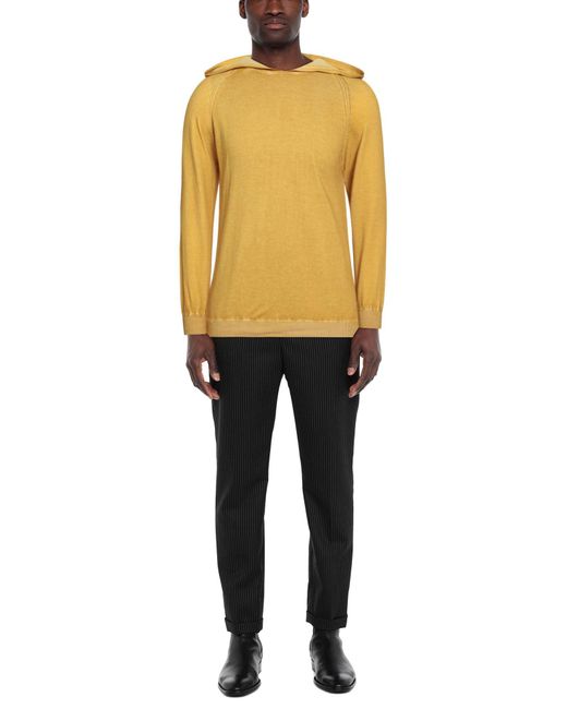 Grey Daniele Alessandrini Yellow Sweater for men