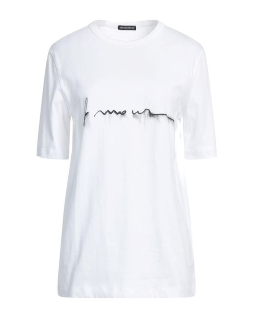 Ann Demeulemeester White T-shirts