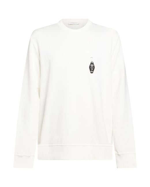 Ih Nom Uh Nit White Sweatshirt Cotton, Elastane for men