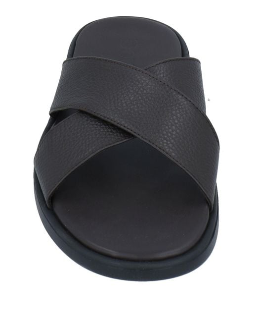 Doucal's Black Sandals for men