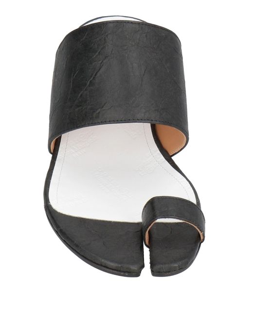 Maison Margiela White Thong Sandal Textile Fibers