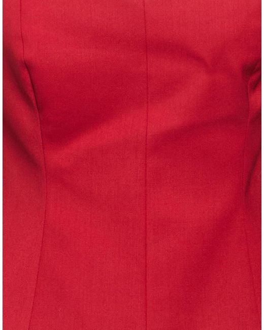 Marella Red Top Polyester, Virgin Wool, Elastane