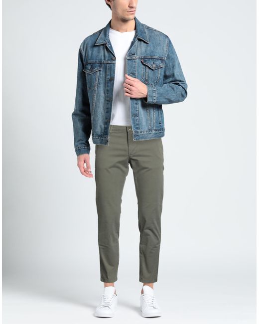 Squad² Gray Military Pants Cotton, Elastane for men