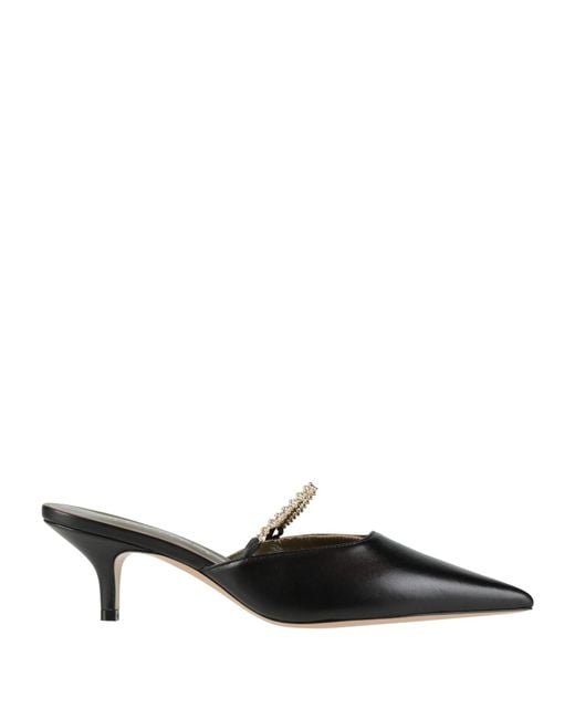 MARIA LUCA Black Mules & Clogs