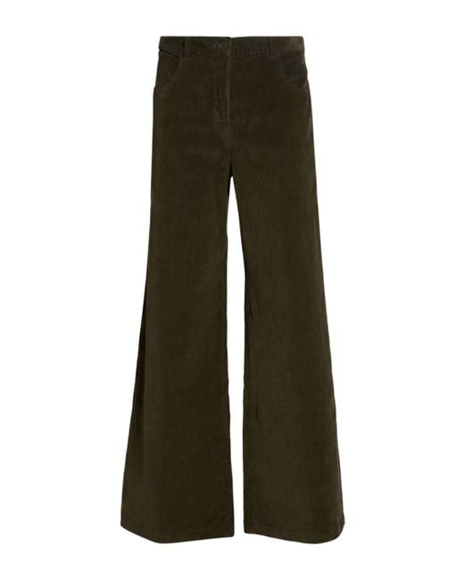 Aspesi Green Dark Pants Cotton, Elastane