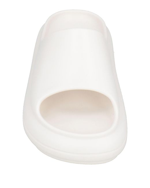 MSGM White Sandals Rubber